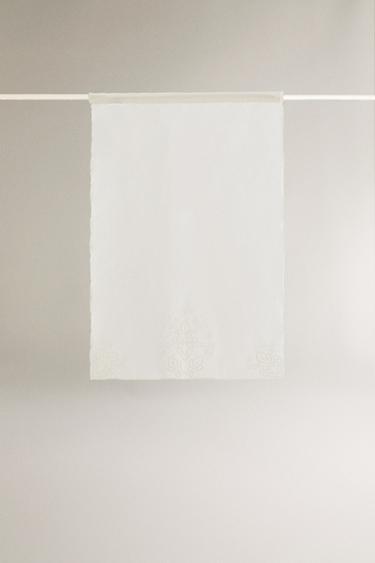 Zara Штора из шифона с вышивкой из льна (набор из 2 шт.) купить с доставкой.