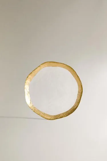 Стеклянная боковая тарелка с золотым краем- Заказать в России