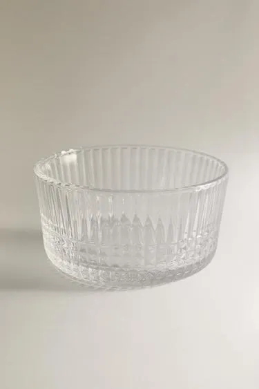 Стеклянная мини-чаша с выпуклым геометрическим узором- Заказать в России