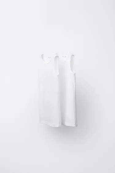 Набор из двух футболок без рукавов