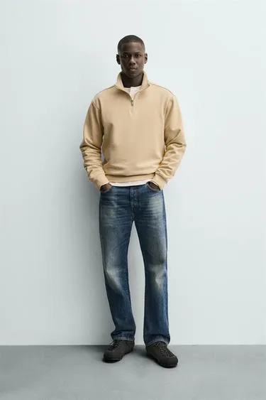 Базовая толстовка с воротником на молнии