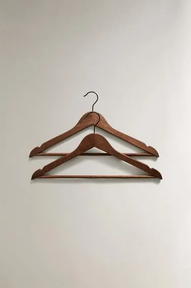 Набор деревянных вешалок для рубашек (набор из 2)- Заказать в России