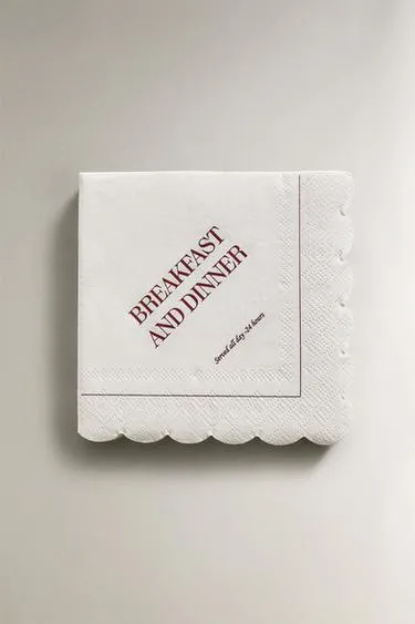 Набор бумажных завтрака салфеток (упаковка из 20 штук)- Заказать в России