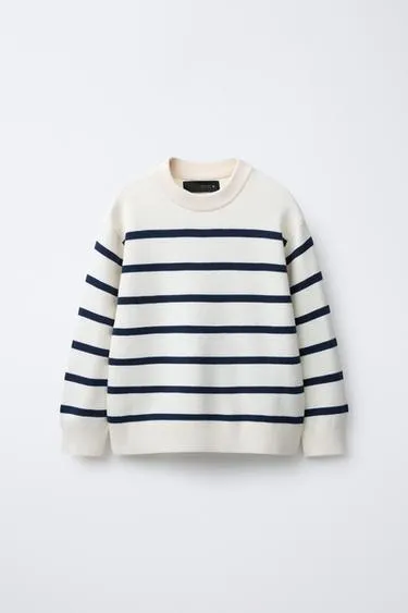 Striped knit jumper- Заказать в России