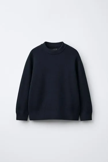 Plain knit jumper