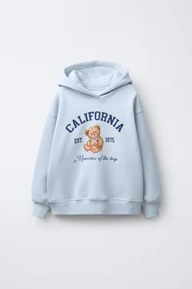 Худи с принтом «медвежонок»