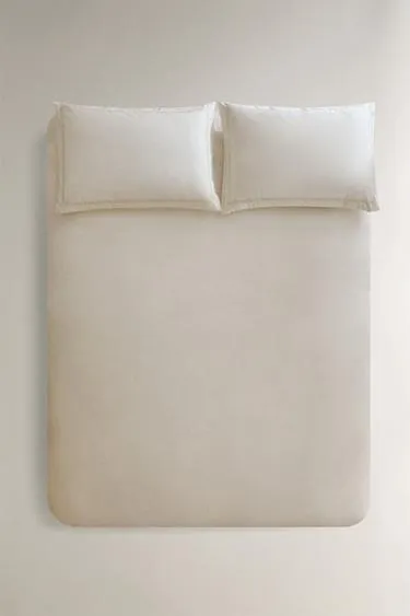 Покрывало из хлопкового сатина с отделкой (300 нитей)