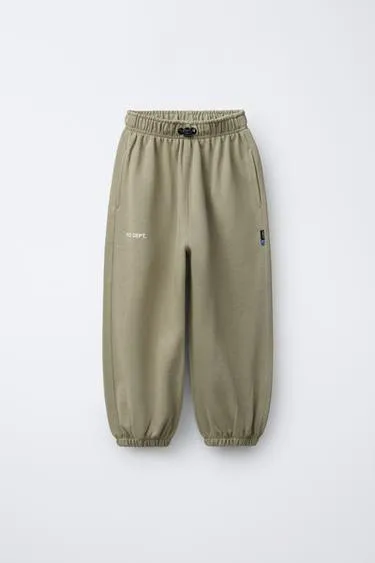 Флисовые брюки BALLOON с текстом- Заказать в России