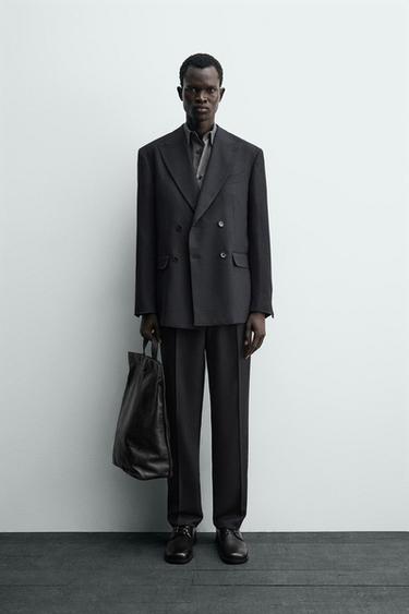 Zara Двубортный костюмный блейзер купить с доставкой.