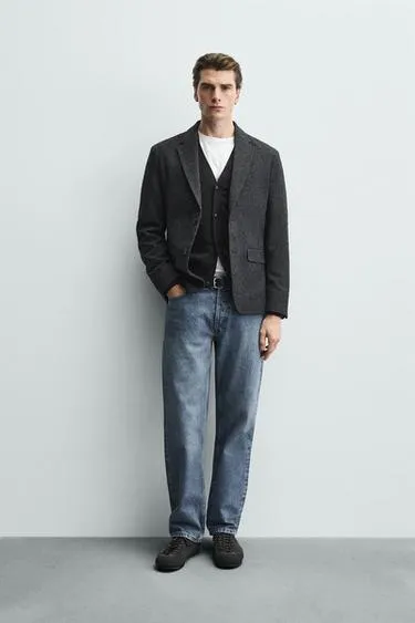 Блейзер букле с узором «гусиная лапка»- Заказать в России