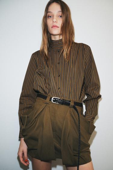 Zara Короткая юбка карго — ZW COLLECTION купить с доставкой.