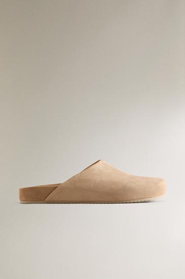 Zara Модные кожаные сабо