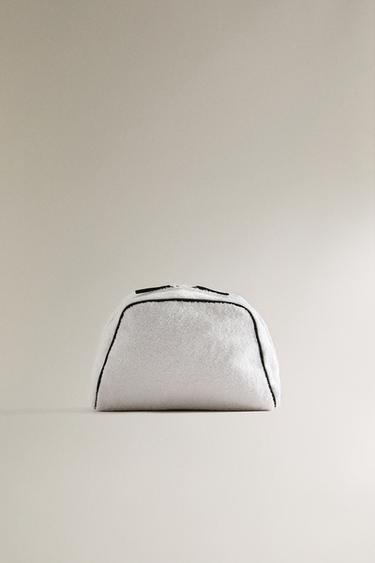 Zara Сумка для косметики из футера с декоративной отделкой