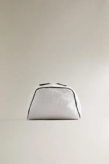 Сумка для косметики из футера с декоративной отделкой- Заказать в России