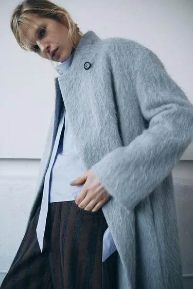 Пальто прямого кроя из шерсти — Zw Collection