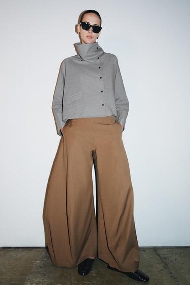 Zara Брюки WIDE-LEG объемного кроя — ZW COLLECTION