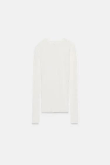 Хлопковая футболка с длинными рукавами