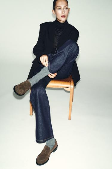 Zara Замшевые лоферы