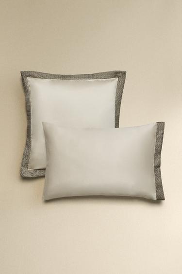 Zara Наволочка из сатина с вышивкой (300 нитей)