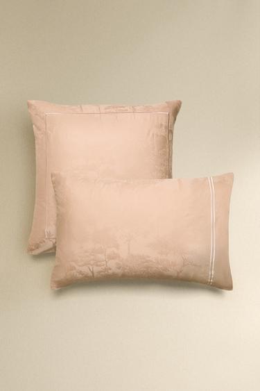 Zara Наволочка из сатина с жаккардовым узором