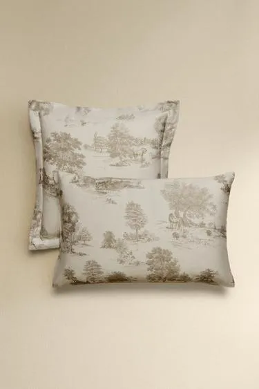 Наволочка из сатина с принтом (300 нитей)