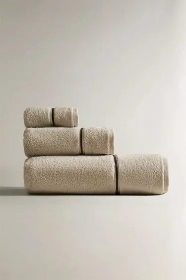 Полотенце для ванны с вышивкой по краю- Заказать в России