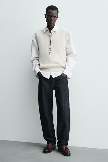 Zara Строгие лоферы с планкой