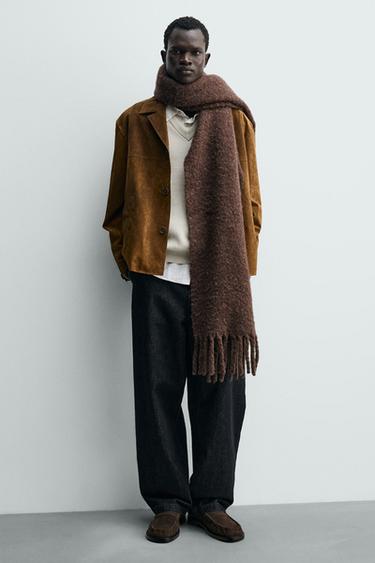 Zara Кожаные лоферы с планкой