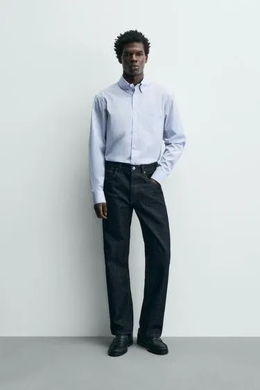 Рубашка из рельефной ткани в полоску- Заказать в России