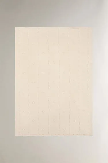 Плед из хлопка с отделкой кружевом для младенцев- Заказать в России