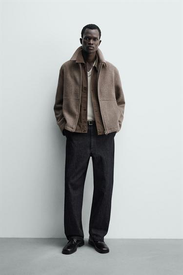 Zara Куртка из ткани «ёлочка» на молнии купить с доставкой.