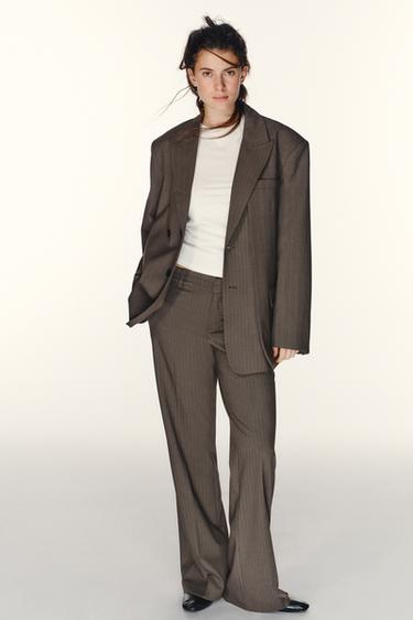 Zara Брюки в тонкую полоску