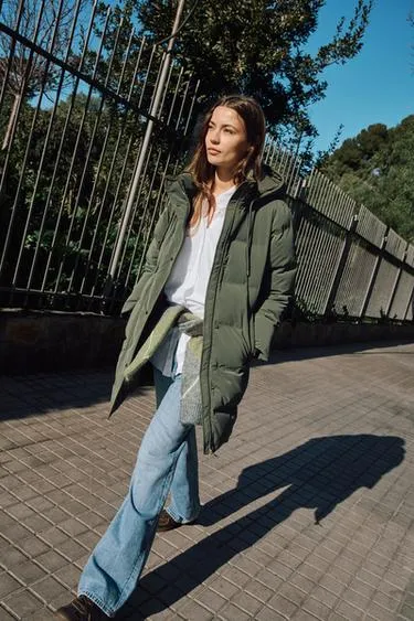 Semi-long rubberised windproof anorak- Заказать в России