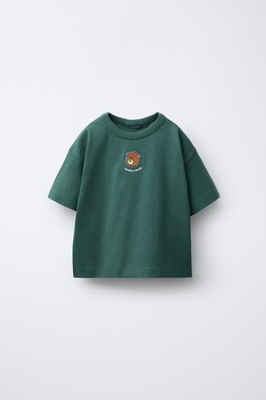 Zara Футболка с аппликацией из резины