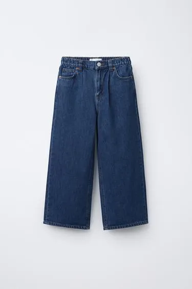 Джинсы WIDE LEG с защипами- Заказать в России