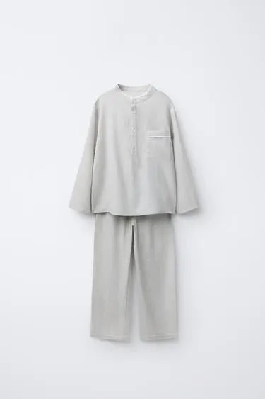 2-6 лет/пижама с рубашкой-хенли