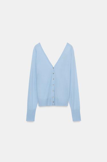 Zara Кардиган с V-образным вырезом купить с доставкой.