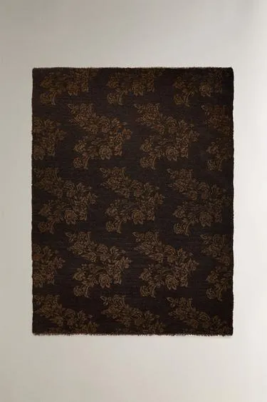 Плед с жаккардовым узором из шениля