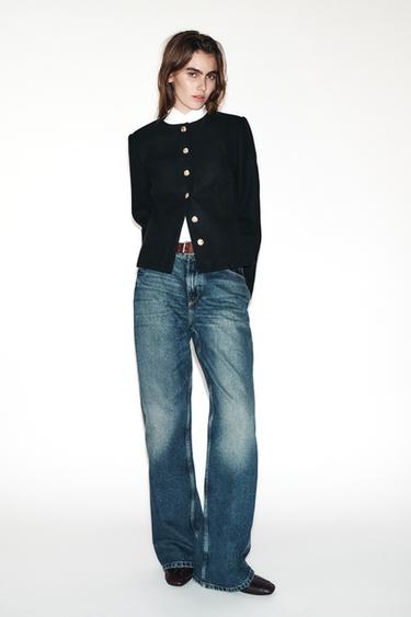 Zara Блейзер облегающего кроя с круглым вырезом купить с доставкой.