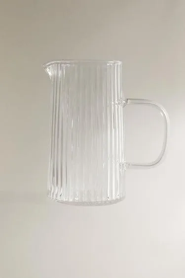 Молочник из боросиликатного стекла с объемным узором- Заказать в России