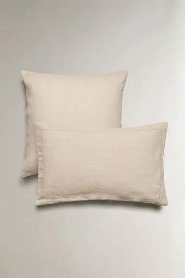 Стеганая наволочка из льна для одеял с точечным узором- Заказать в России