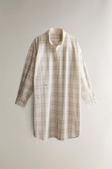 Zara Длинная рубашка в полоску купить с доставкой.