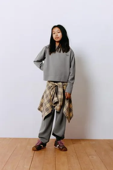 Брюки WIDE LEG в рубчик из модала- Заказать в России