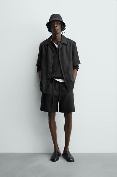 Zara Шорты RELAXED FIT из 100% льна