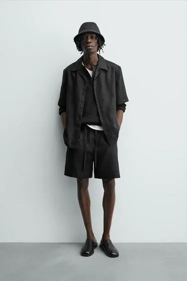 Шорты RELAXED FIT из 100% льна