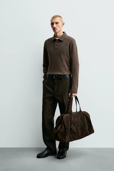 Поло с текстурой «под бархат» из коллекции ORIGINS- Заказать в России