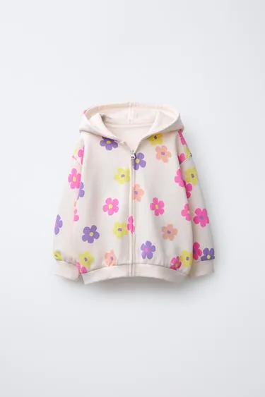 Толстовка на молнии с принтом- Заказать в России