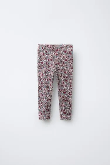 Леггинсы в рубчик с принтом- Заказать в России