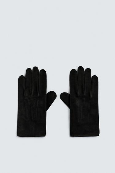 Zara Перчатки из замши ORIGINS