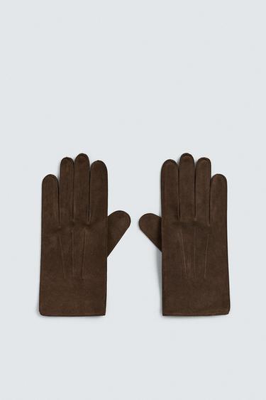 Zara Замшевые перчатки ORIGINS купить с доставкой.